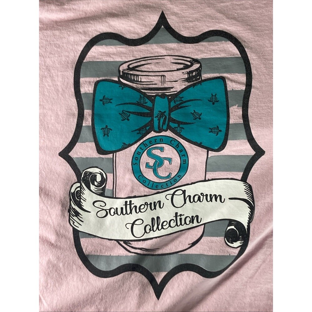 Fruit of the Loom Southern Charm Collection Pink T-shirt (Women XL) Graphic Tee - Picture 4 of 7
